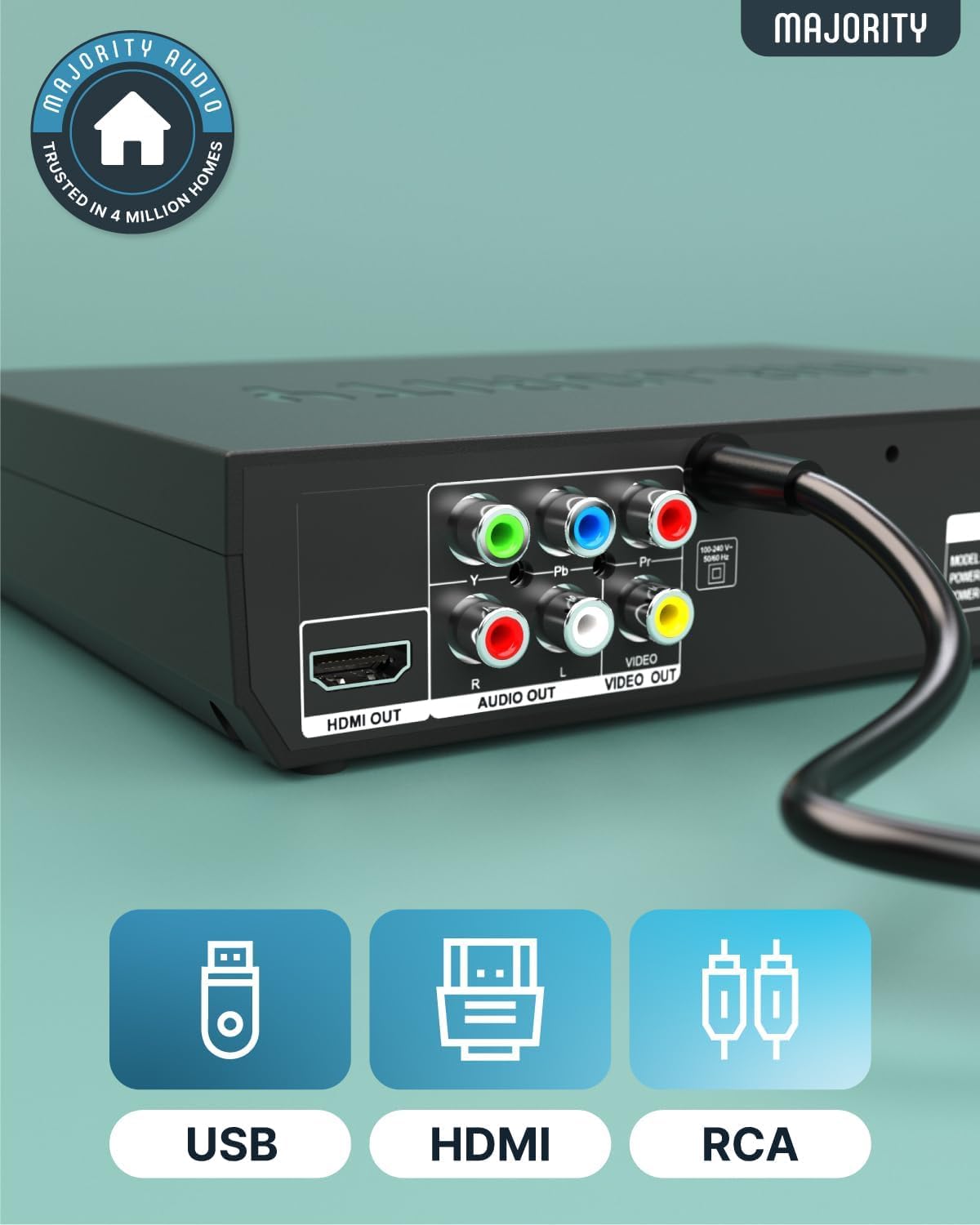 MAJORITY DVD Player (Region-Free, 1080p HDMI Upscaling) photo 5