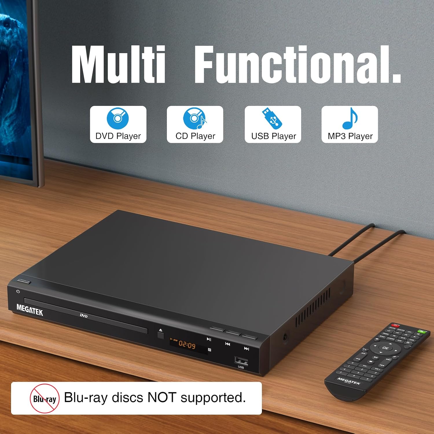 MEGATEK Region-Free HDMI DVD Player photo 2